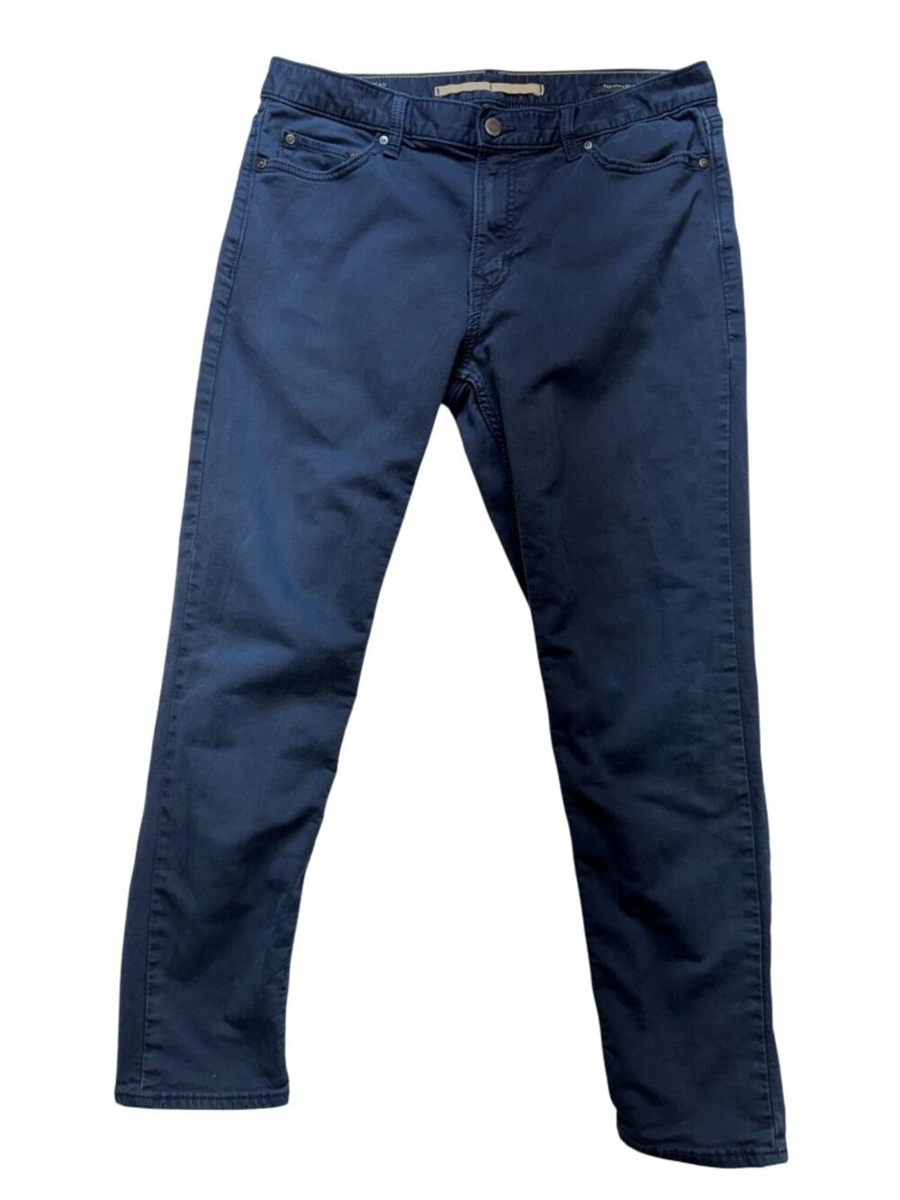 Banana Republic Mens Athletic Fit Travel Jeans Size 33X30 Navy Blue Slim Stretch